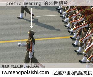 prefix meaning 來世的未來相片