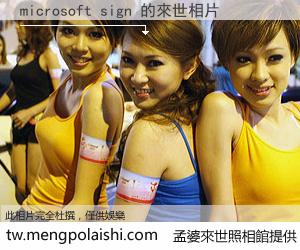 microsoft sign 來世的未來相片